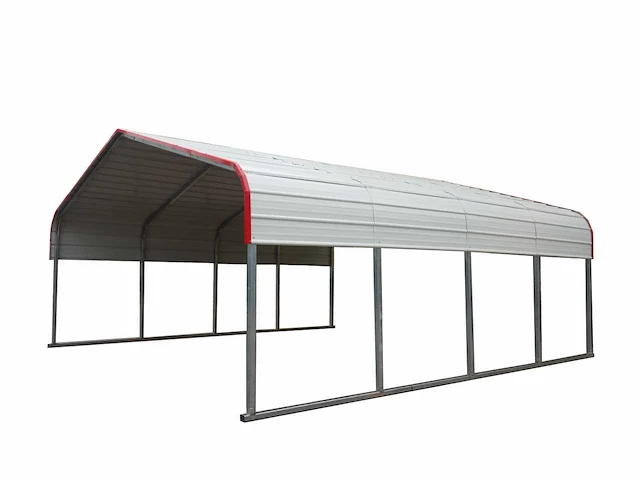 Field industries m202010ts metalen garage / overkapping 6,10x6,10 meter (37 m2) - afbeelding 3 van  4