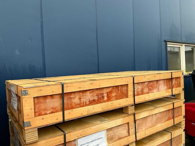 Field industries m202010ts metalen garage / overkapping 6,10x6,10 meter (37 m2) - afbeelding 4 van  4