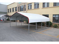 Field industries m202010ts metalen garage / overkapping 6,10x6,10 meter (37 m2) - afbeelding 2 van  4