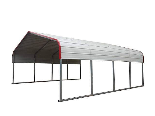 Field industries m202010ts metalen garage / overkapping 6,10x6,10 meter (37 m2) - afbeelding 3 van  4