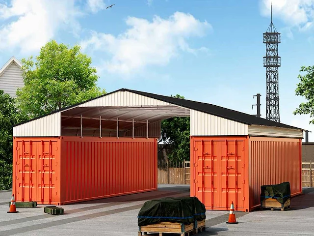 Field industries metalen garage (136 m2) - afbeelding 1 van  14