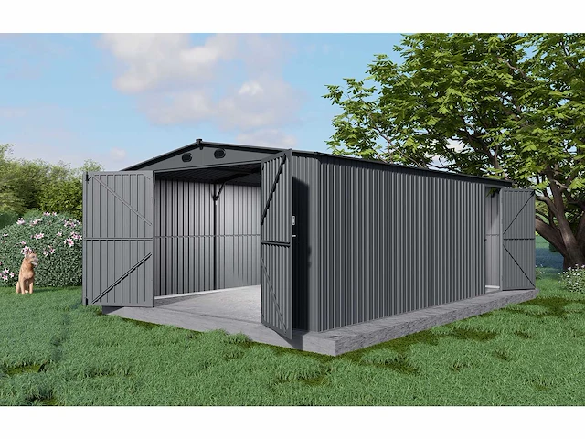 Field industries metalen garage 6,02x3,00 meter (18 m2) - afbeelding 1 van  4