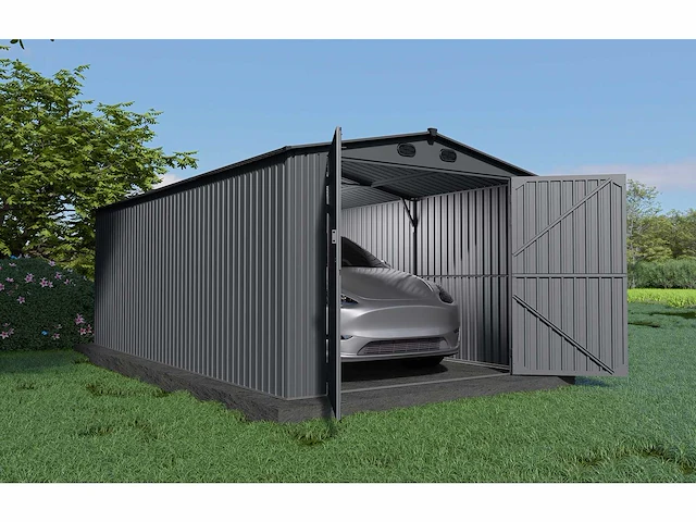 Field industries metalen garage 6,02x3,00 meter (18 m2) - afbeelding 2 van  4