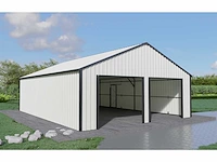 Field industries metalen garage 7,60x10,00 meter (76 m2) - afbeelding 2 van  4