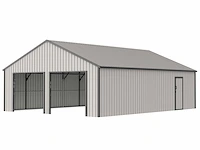 Field industries metalen garage 7,60x10,00 meter (76 m2) - afbeelding 3 van  4