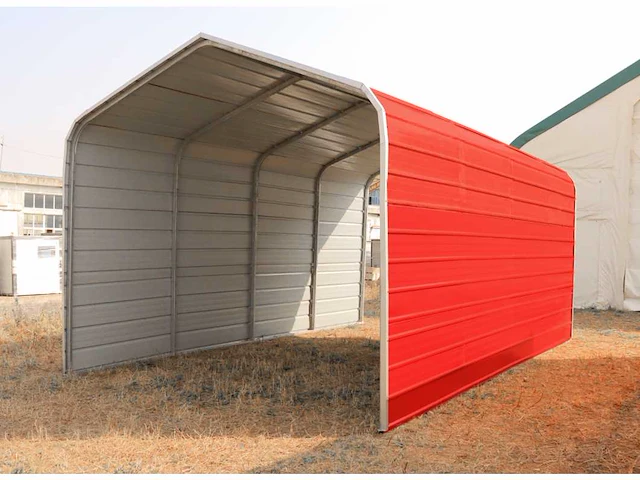 Field industries metalen garage / overkapping 6,10x3,66 meter (22 m2) - afbeelding 2 van  5