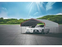 Field industries metalen garage / overkapping 6,10x6,10 meter (37 m2) - afbeelding 1 van  4