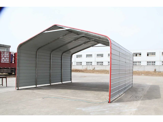 Field industries metalen garage / overkapping 6,10x6,10 meter (37 m2) - afbeelding 2 van  5