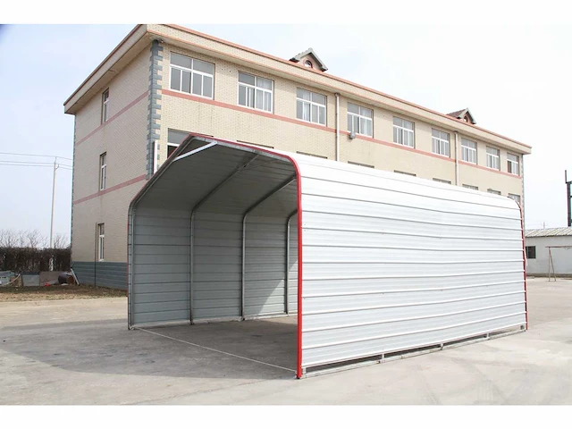 Field industries metalen garage / overkapping 6,10x6,10 meter (37 m2) - afbeelding 4 van  5