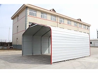 Field industries metalen garage / overkapping 6,10x6,10 meter (37 m2) - afbeelding 4 van  5