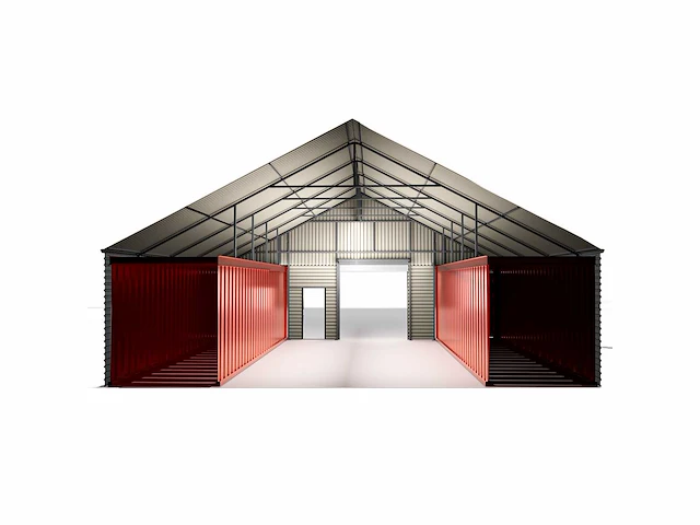 Field industries metalen garage/shelter (135 m2) - afbeelding 7 van  12