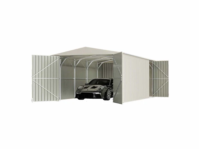 Field industries metalen loods / garage 5,90x3,55 meter (21 m2) - afbeelding 3 van  10