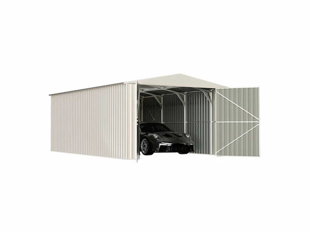 Field industries metalen loods / garage 5,90x3,55 meter (21 m2) - afbeelding 4 van  10