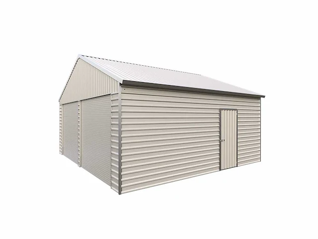 Field industries metalen opslagloods / opslaghal 6,55x5,85 meter (38 m2) - afbeelding 2 van  14