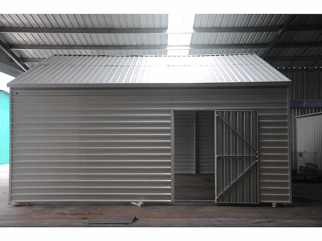 Field industries metalen opslagloods / opslaghal 6,55x5,85 meter (38 m2) - afbeelding 10 van  14