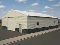 Field industries metalen opslagloods / romneyloods 15x13 meter (195 m2)
