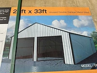 Field metalen garage met 2 elektrische roldeuren, 7,60x10,00 meter (76 m2) - afbeelding 7 van  8