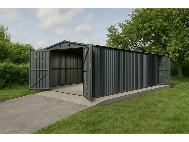 Field metalen schuur / garage 6x3 meter (18 m2) - afbeelding 1 van  4