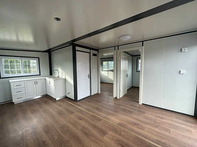 Field mobiele woonunit / tiny home / chalet met 2 slaapkamers + keuken - afbeelding 3 van  49