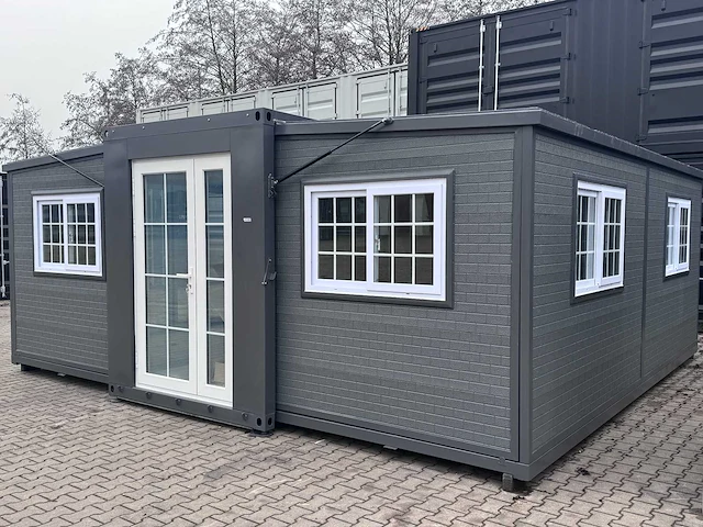 Field mobiele woonunit / tiny home / chalet met 2 slaapkamers + keuken - afbeelding 12 van  49