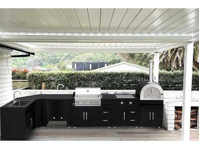 Field outdoor black collection 7-delige buitenkeuken - afbeelding 1 van  17