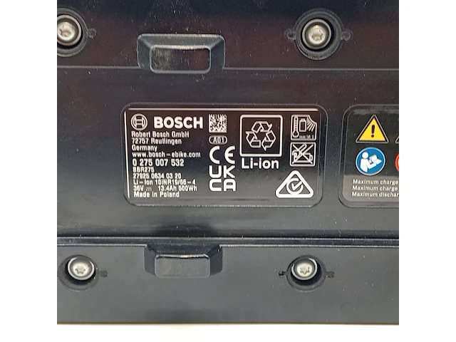 Fiets accu, bosch, powerpack 500 - afbeelding 4 van  6