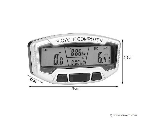 Fietscomputer - afbeelding 1 van  2