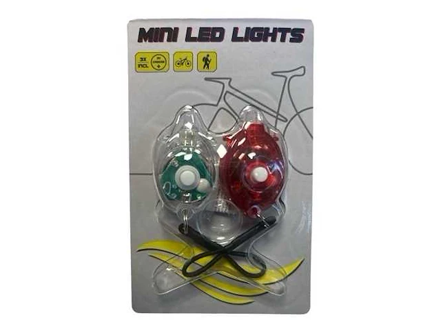 Fietslamp-set (1000x) - afbeelding 1 van  1