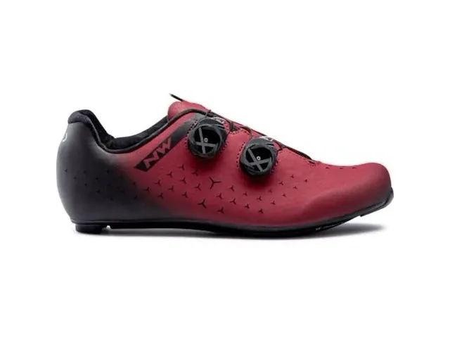 Fietsschoenen northwave, revolution 2, rood/zwart, maat 47 - afbeelding 1 van  1