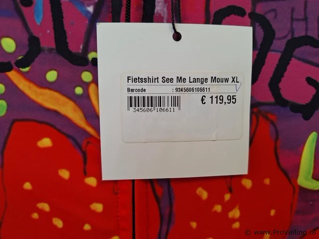 Fietsshirt met print (lange mouwen) - model see me - maat xl - afbeelding 4 van  4