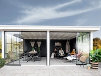 Fijnspar overkapping plat dak excellent, 499 x 307 cm, constructie, hillhout - afbeelding 3 van  7
