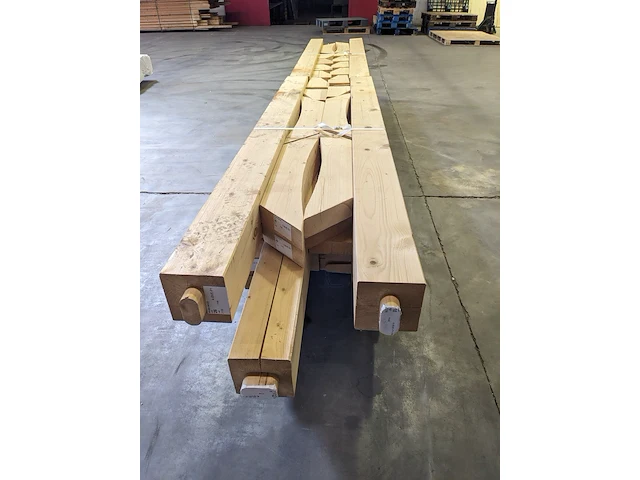 Fijnspar overkapping plat dak excellent, 499 x 307 cm, constructie, hillhout - afbeelding 5 van  6