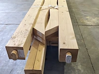 Fijnspar overkapping plat dak excellent, 499 x 307 cm, constructie, hillhout - afbeelding 5 van  6