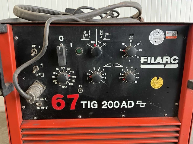Filarc tig 200 ad lasapparaat - afbeelding 5 van  8