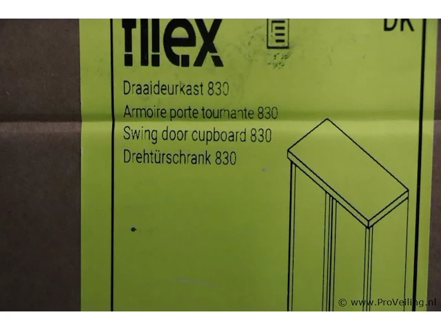 Filex dk 830 draaideurkast - 83,2x37x91,5cm - afbeelding 7 van  8