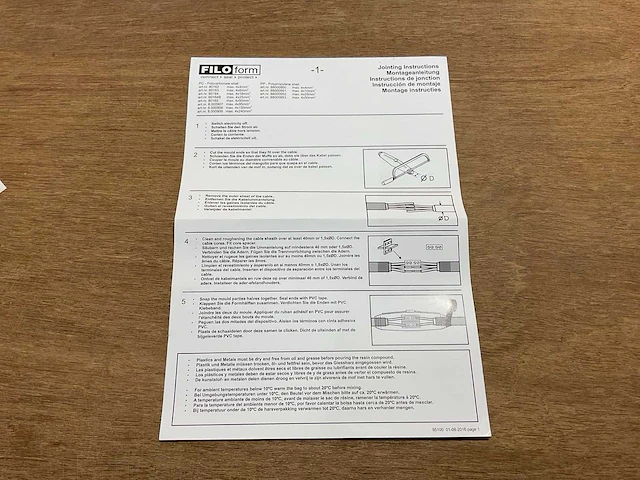 Filoform kabelmof - doorverbind / gietmof cg7ba 4x 50-95 mm², (3x) - afbeelding 5 van  8
