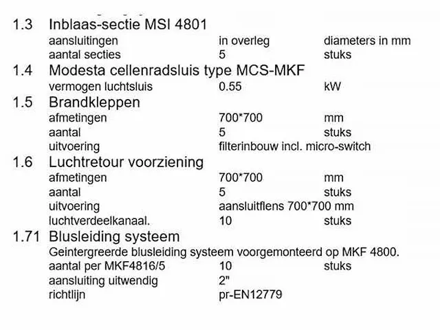 Filterafzuiginstallatie - afbeelding 5 van  23