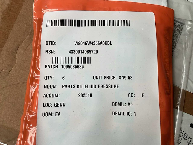 Filtran fluid pressure parts kit (6x) - afbeelding 8 van  8