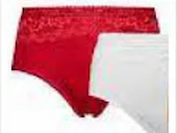 Fine woman damesslip microfiber maat l rood - afbeelding 1 van  3