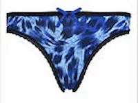 Fine woman string 803 maat m blauw - afbeelding 1 van  3