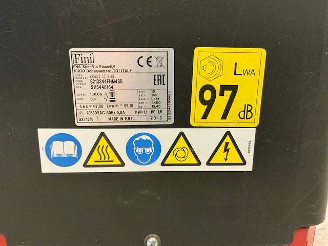 Fini hogedrukcompressor - afbeelding 5 van  5
