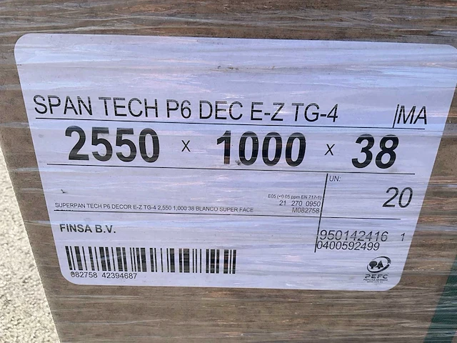 Finsa superpan entresolvloerplaten (102m2) - afbeelding 4 van  4