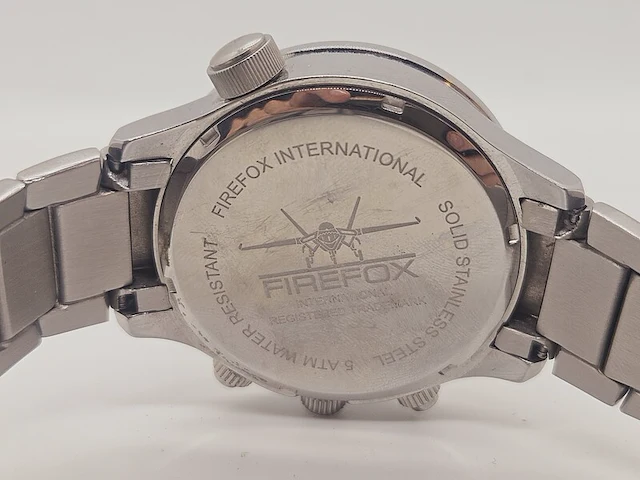 Firefox chronograph worldtimer herenhorloge - afbeelding 5 van  6