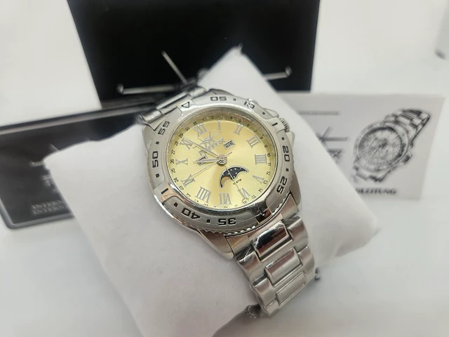 Firefox herenhorloge moonphase - nieuw in doos - full set - afbeelding 4 van  9