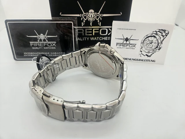Firefox herenhorloge moonphase - nieuw in doos - full set - afbeelding 6 van  9