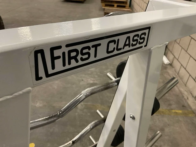 First class & lifemaxx 10-28kg curl halterset met rek - afbeelding 2 van  3