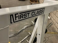First class & lifemaxx 10-28kg curl halterset met rek - afbeelding 2 van  3