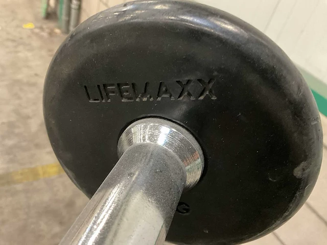 First class & lifemaxx 10-28kg curl halterset met rek - afbeelding 3 van  3