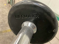 First class & lifemaxx 10-28kg curl halterset met rek - afbeelding 3 van  3