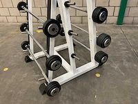 First class & lifemaxx 10-28kg halterset met rek - afbeelding 2 van  3